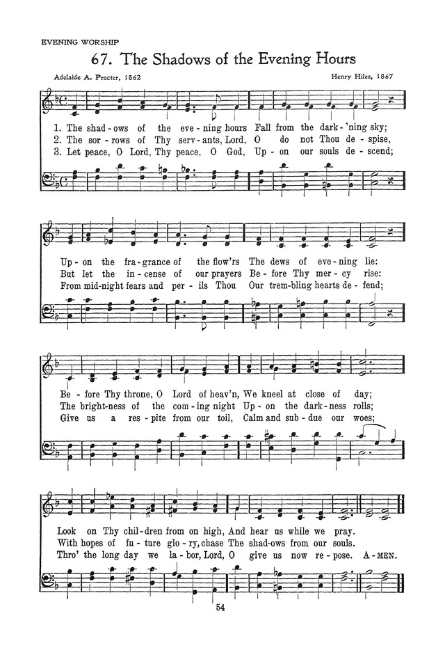 The Junior Hymnal, Containing Sunday School and Luther League Liturgy and Hymns for the Sunday School page 54