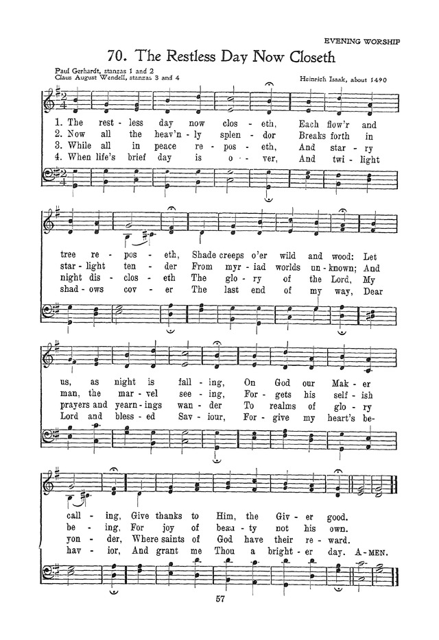 The Junior Hymnal, Containing Sunday School and Luther League Liturgy and Hymns for the Sunday School page 57