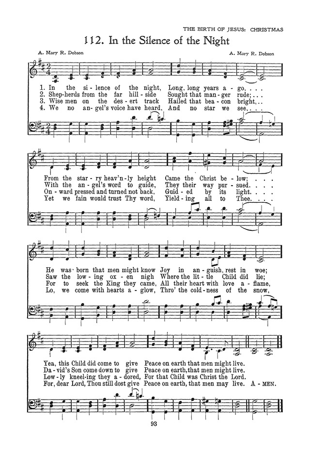 The Junior Hymnal, Containing Sunday School and Luther League Liturgy and Hymns for the Sunday School page 93