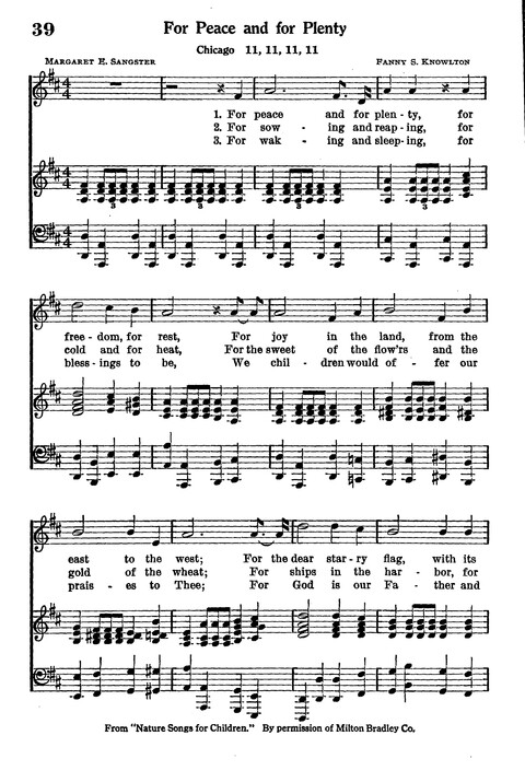 Junior Hymns and Songs: for use in Church School, Sunday Session, Week Day Session, Vacation Session, Junior Societies (Judson Ed.) page 36