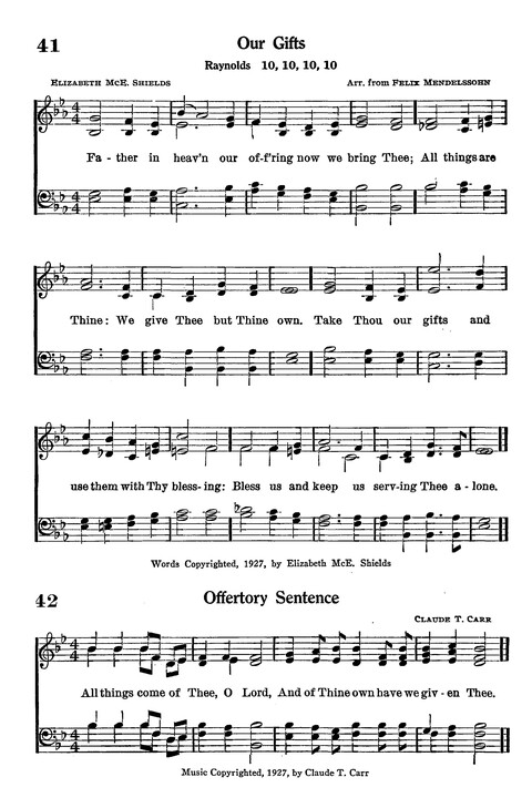 Junior Hymns and Songs: for use in Church School, Sunday Session, Week Day Session, Vacation Session, Junior Societies (Judson Ed.) page 39