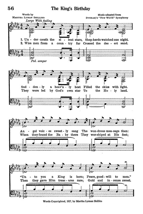 Junior Hymns and Songs: for use in Church School, Sunday Session, Week Day Session, Vacation Session, Junior Societies (Judson Ed.) page 52