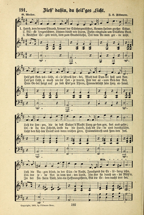 Jubel-Klänge: eine Sammlung geistlicher Lieder für Sonntagschulen und Jugendvereine page 192