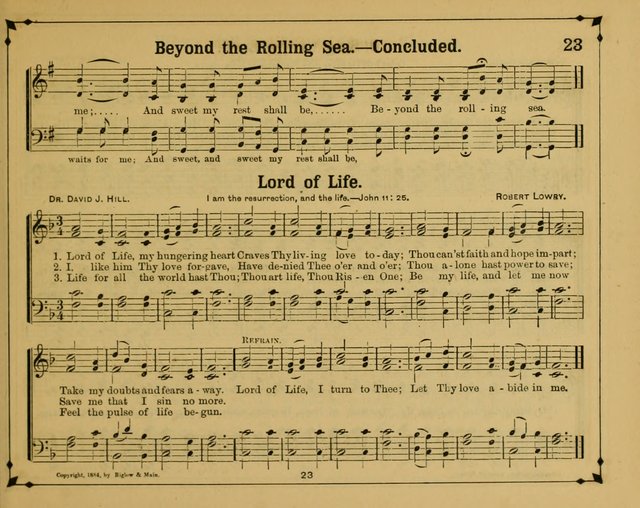 Joyful Lays: a new collection of songs, prepared and adapted for the Sunday School page 28