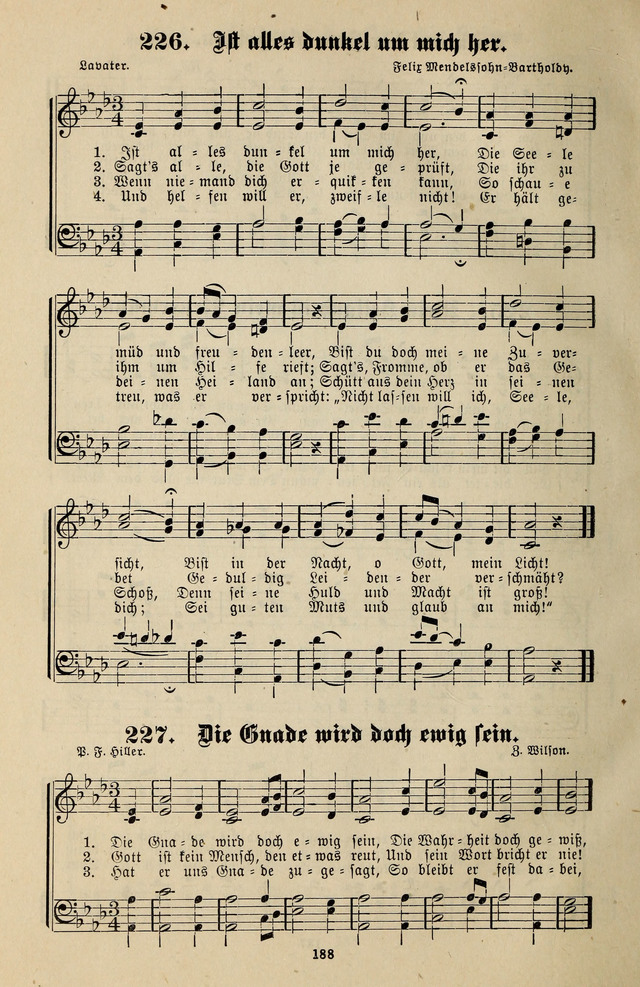 Jugendharfe: Liederbuch für Christliche Vereine, Kirchenchöre, und Sonntagsschulen page 188
