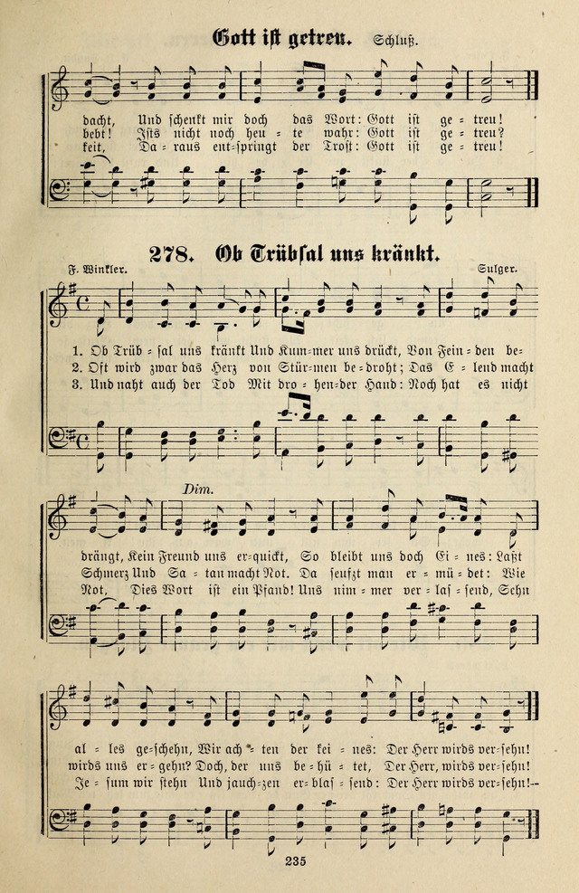 Jugendharfe: Liederbuch für Christliche Vereine, Kirchenchöre, und Sonntagsschulen page 235