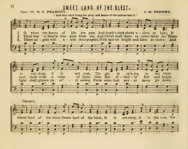 Joyful Songs: a choice collection of new Sunday School music page 10