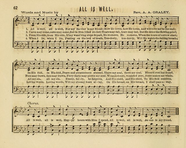 Joyful Songs: a choice collection of new Sunday School music page 62