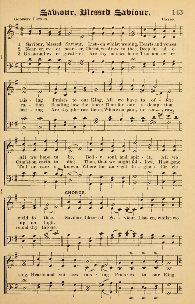 Junior Songs: a collection of sacred hymns and songs; for use in meetings of junior societies, Sunday Schools, etc. page 141