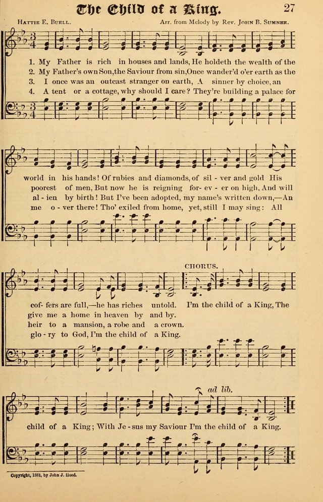 Junior Songs: a collection of sacred hymns and songs; for use in meetings of junior societies, Sunday Schools, etc. page 25