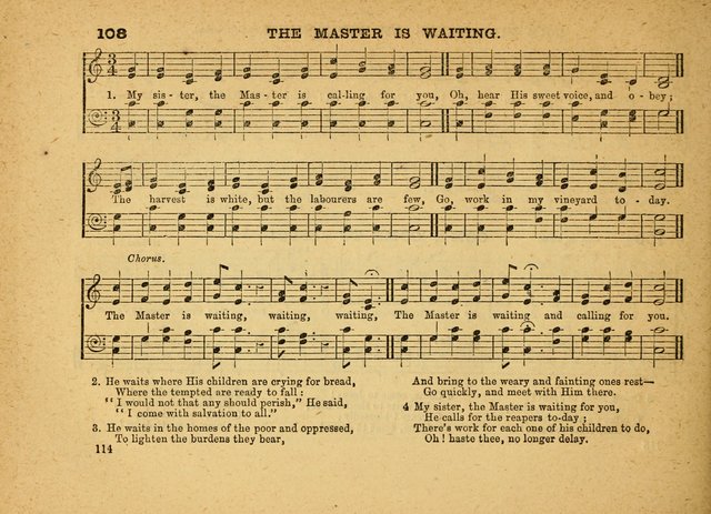 The Jewel: a selection of hymns and tunes for the Sabbath school, designed as a supplement to "The Gem" page 114