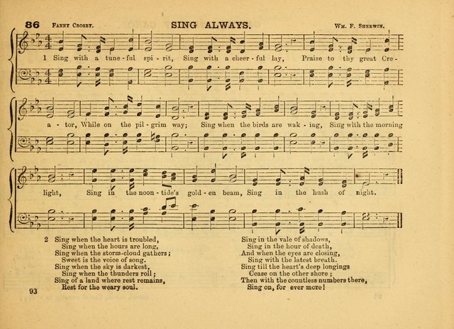 The Jewel: a selection of hymns and tunes for the Sabbath school, designed as a supplement to "The Gem" page 93