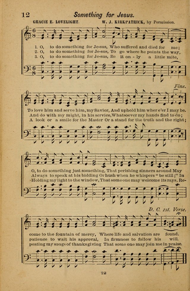 Joy to the World: or, sacred songs for gospel meetings page 12