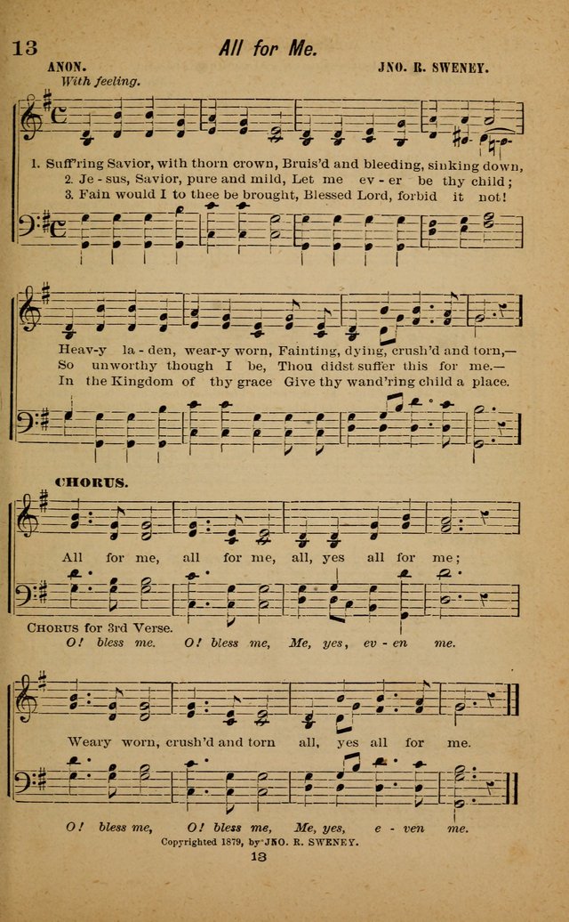 Joy to the World: or, sacred songs for gospel meetings page 13