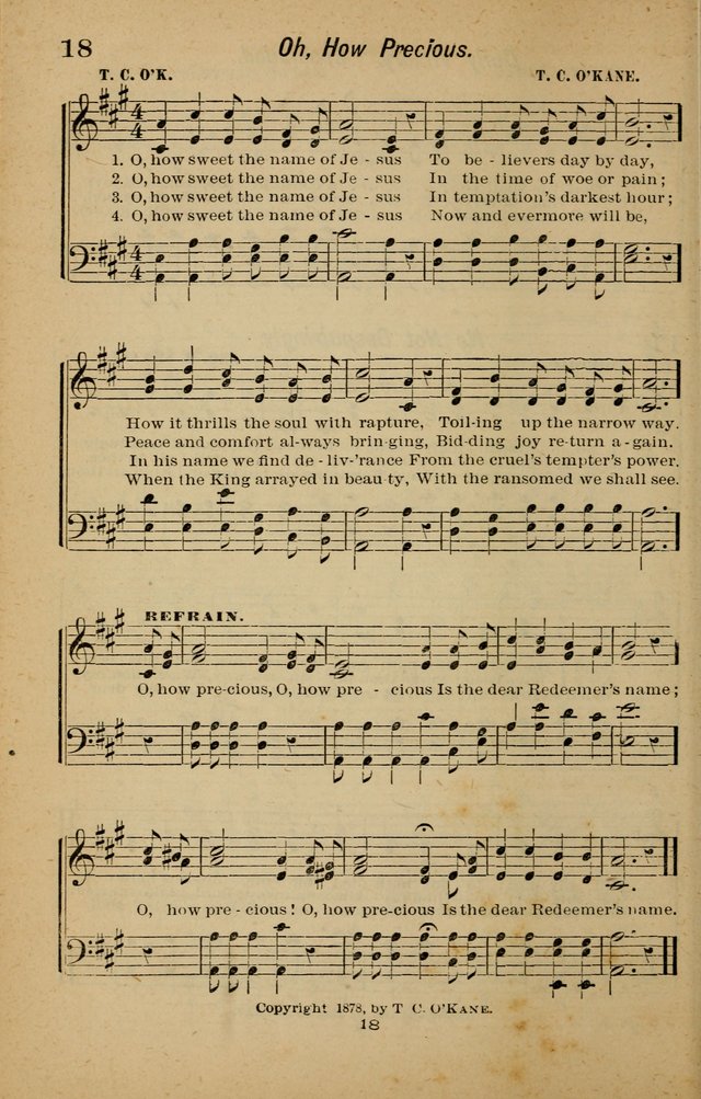 Joy to the World: or, sacred songs for gospel meetings page 18