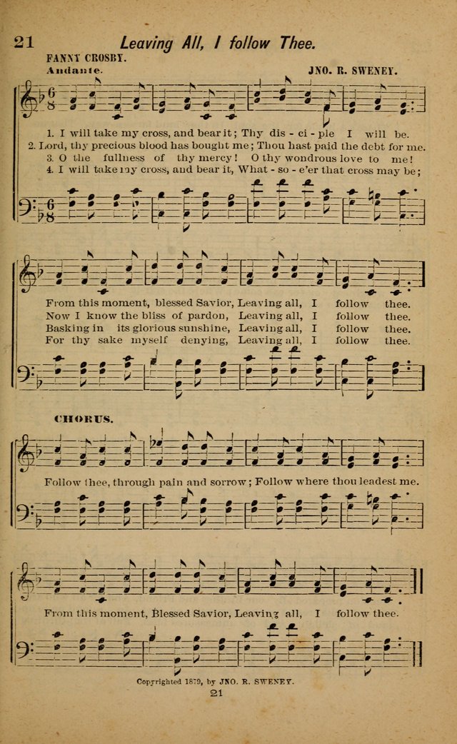 Joy to the World: or, sacred songs for gospel meetings page 21