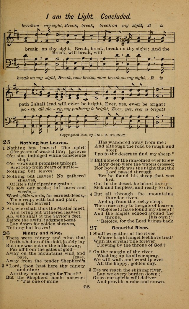 Joy to the World: or, sacred songs for gospel meetings page 25