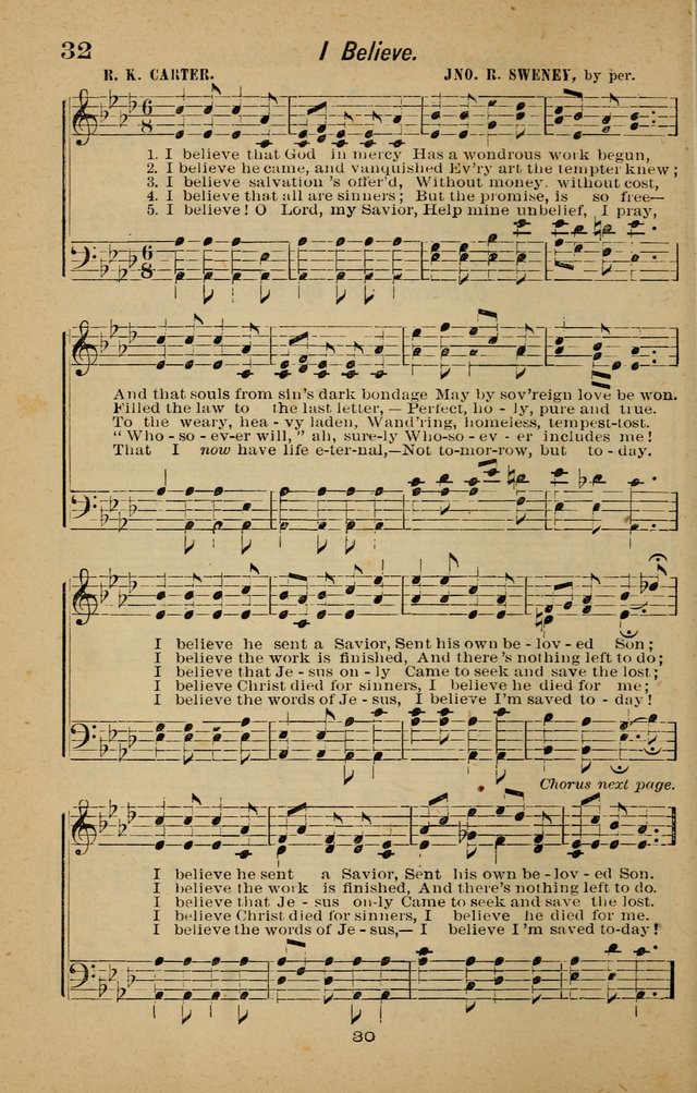 Joy to the World: or, sacred songs for gospel meetings page 30