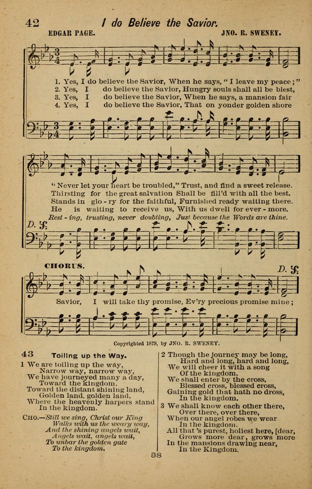 Joy to the World: or, sacred songs for gospel meetings page 38