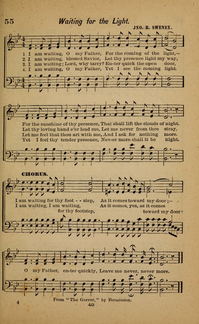 Joy to the World: or, sacred songs for gospel meetings page 49