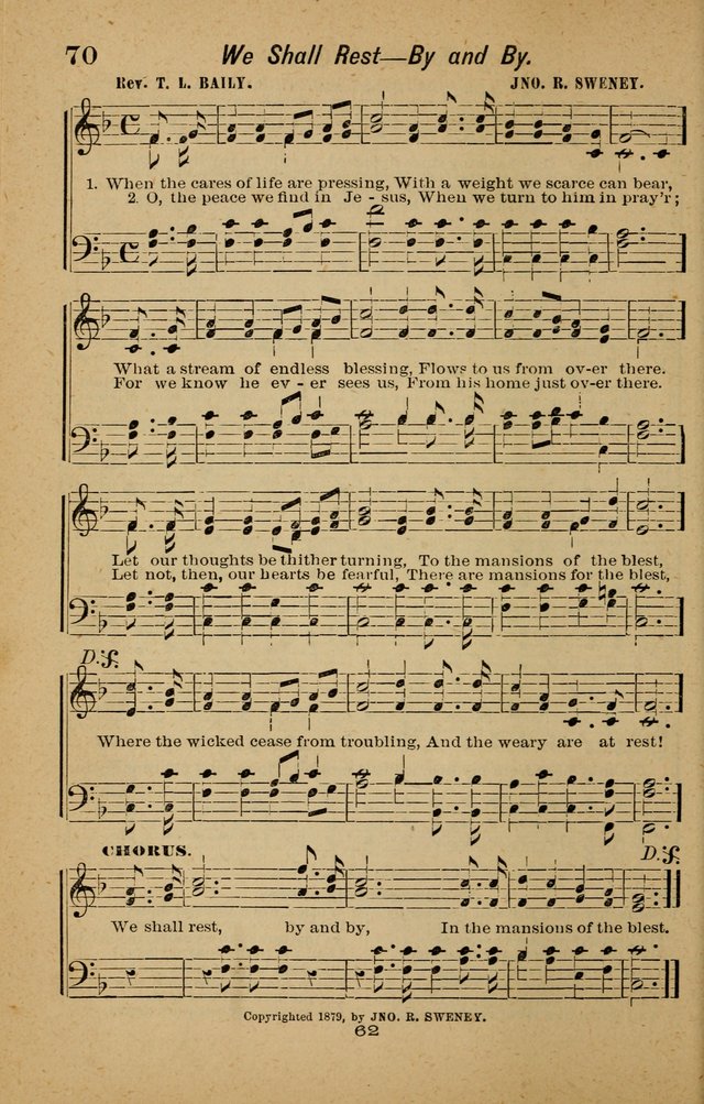 Joy to the World: or, sacred songs for gospel meetings page 62
