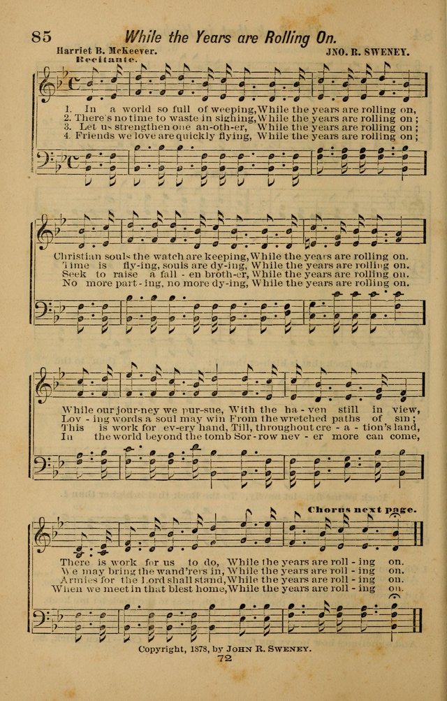 Joy to the World: or, sacred songs for gospel meetings page 72