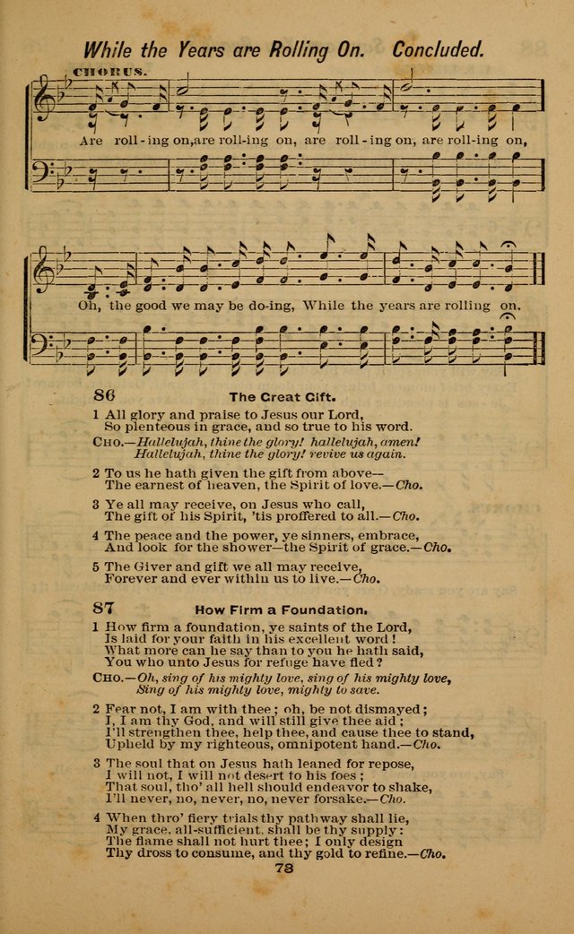 Joy to the World: or, sacred songs for gospel meetings page 73