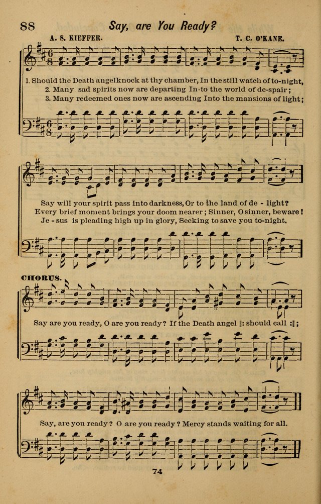 Joy to the World: or, sacred songs for gospel meetings page 74