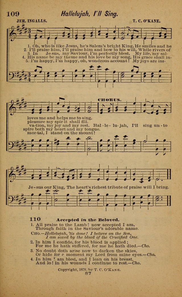 Joy to the World: or, sacred songs for gospel meetings page 87