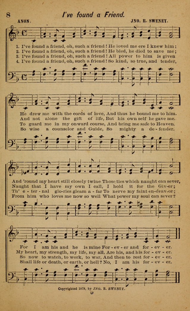 Joy to the World: or, sacred songs for gospel meetings page 9