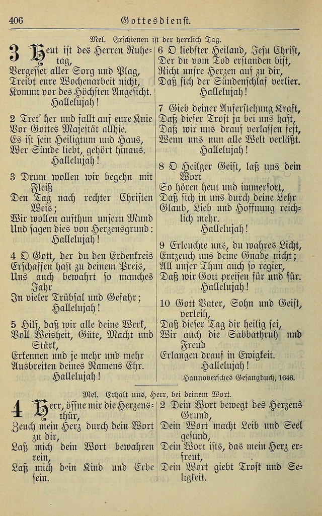 Kirchenbuch für Evangelisch-Lutherische Gemeinden page 406