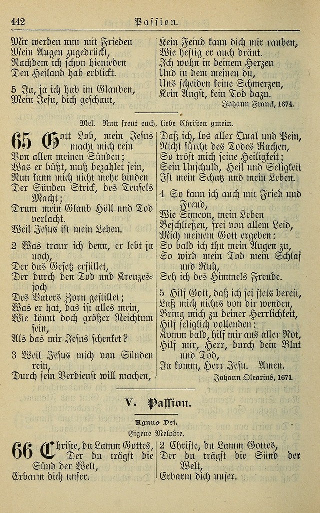Kirchenbuch für Evangelisch-Lutherische Gemeinden page 442