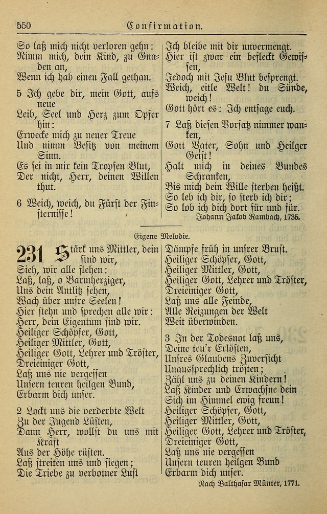 Kirchenbuch für Evangelisch-Lutherische Gemeinden page 550