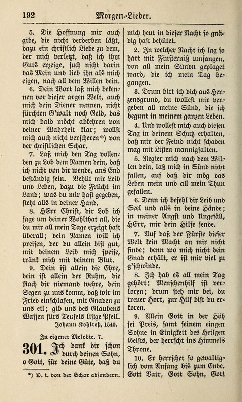 Kirchen-Gesangbuch: für Evangelisch-Lutherische Gemeinden ungeänderter Aubsburgischer Confession page 192