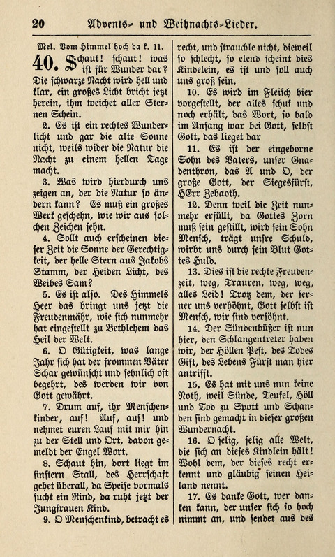 Kirchen-Gesangbuch: für Evangelisch-Lutherische Gemeinden ungeänderter Aubsburgischer Confession page 20