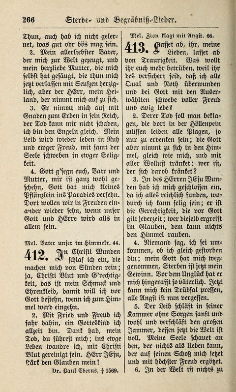 Kirchen-Gesangbuch: für Evangelisch-Lutherische Gemeinden ungeänderter Aubsburgischer Confession page 266