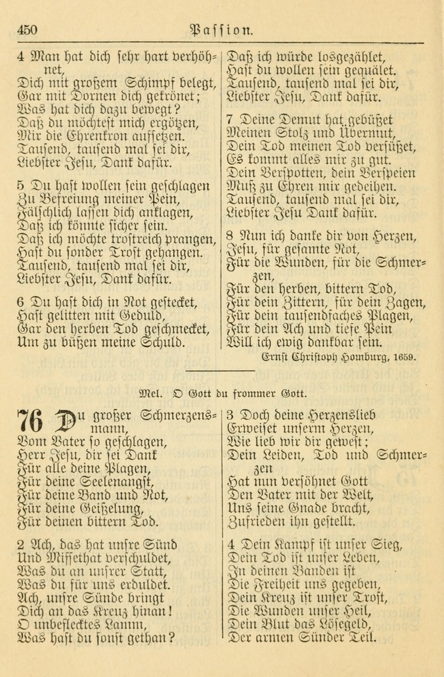 Kirchenbuch für Evangelisch-Lutherische Gemeinden page 450