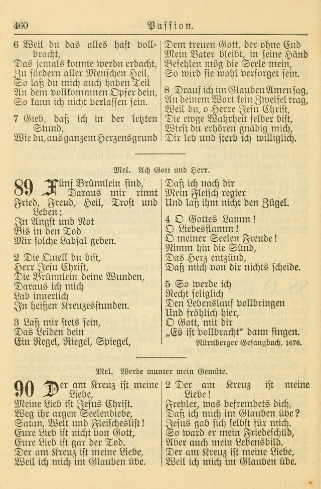 Kirchenbuch für Evangelisch-Lutherische Gemeinden page 460