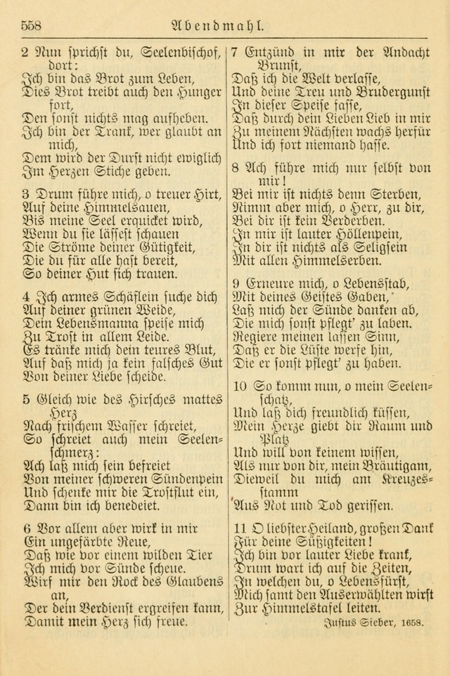 Kirchenbuch für Evangelisch-Lutherische Gemeinden page 558
