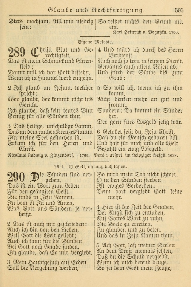Kirchenbuch für Evangelisch-Lutherische Gemeinden page 595