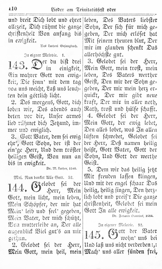 Kirchen-Gesangbuch: für Evangelisch-Lutherische Gemeinden page 110