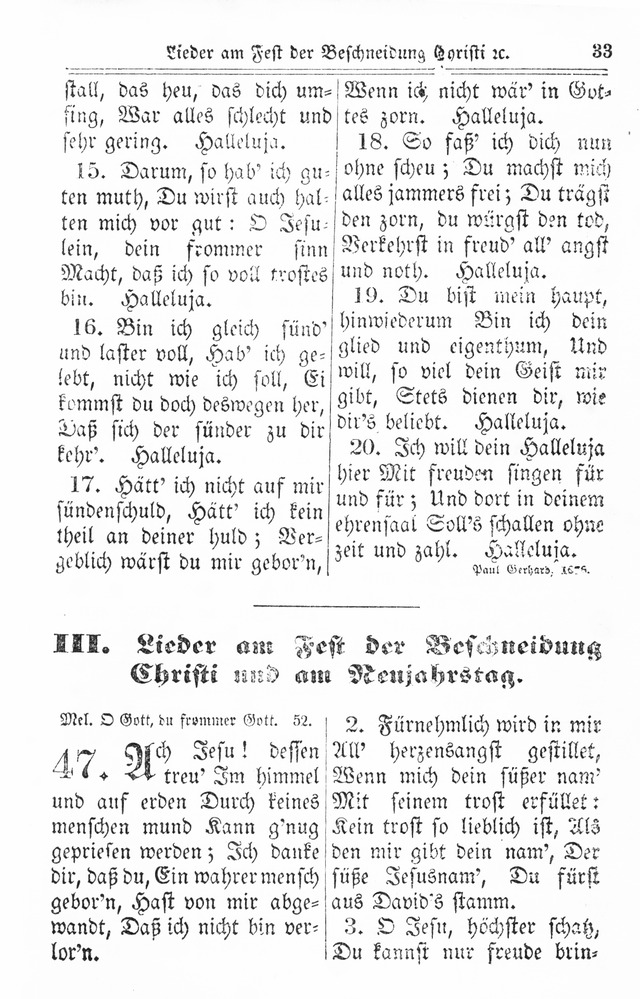 Kirchen-Gesangbuch: für Evangelisch-Lutherische Gemeinden page 33