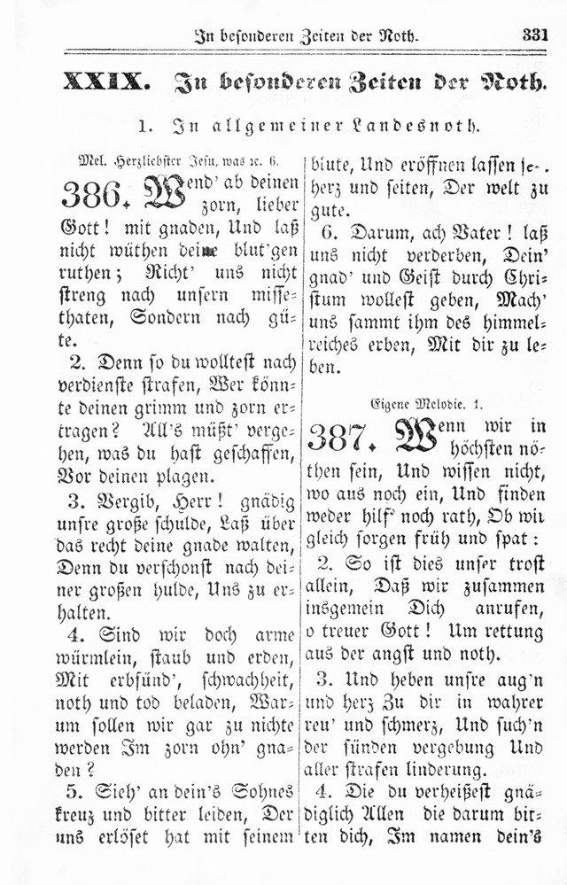 Kirchen-Gesangbuch: für Evangelisch-Lutherische Gemeinden page 331