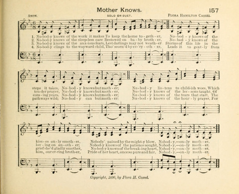 Kindly Light: a new collection of hymns and music for praise in the Sunday school page 157