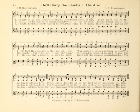 Kindly Light: a new collection of hymns and music for praise in the Sunday school page 6