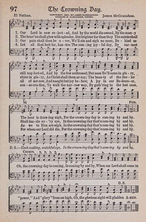 Kingdom Songs: the choicest hymns and gospel songs for all the earth, for general us in church services, Sunday schools, and young people meetings page 102