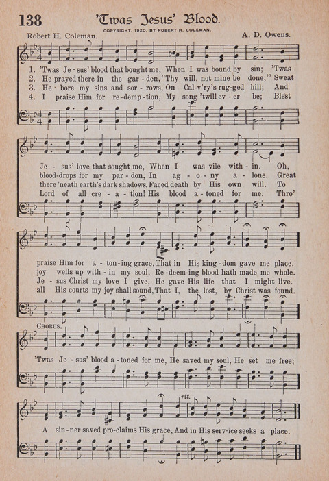 Kingdom Songs: the choicest hymns and gospel songs for all the earth, for general us in church services, Sunday schools, and young people meetings page 143