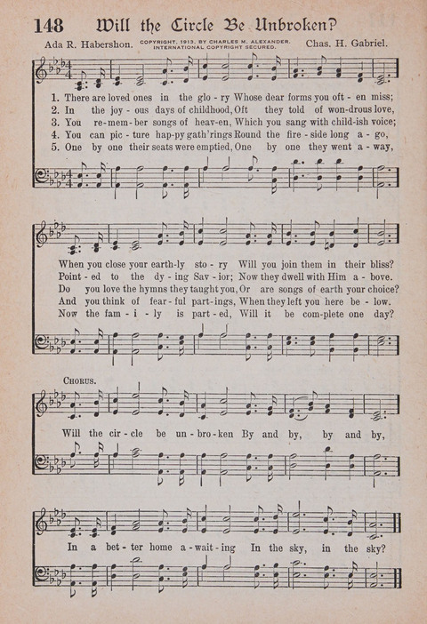 Kingdom Songs: the choicest hymns and gospel songs for all the earth, for general us in church services, Sunday schools, and young people meetings page 153