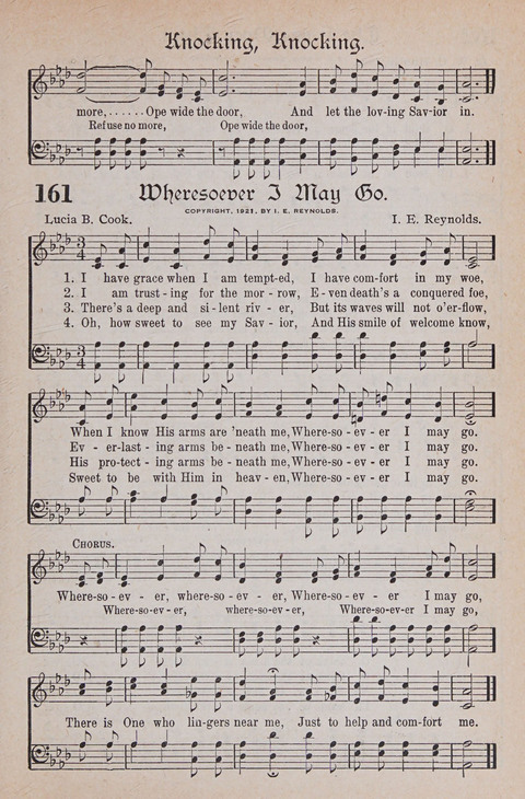 Kingdom Songs: the choicest hymns and gospel songs for all the earth, for general us in church services, Sunday schools, and young people meetings page 166