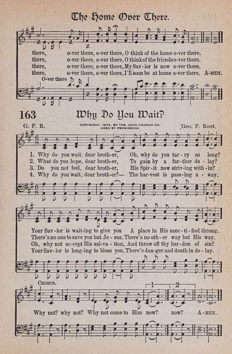 Kingdom Songs: the choicest hymns and gospel songs for all the earth, for general us in church services, Sunday schools, and young people meetings page 168